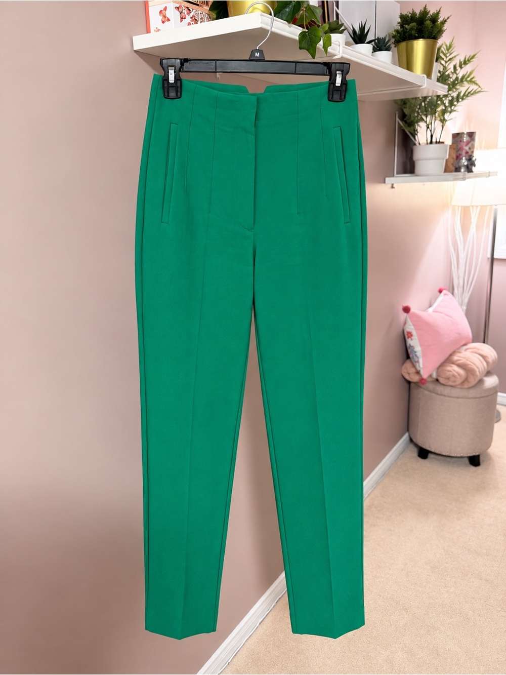 Zara Green Tailored Women's Pants
